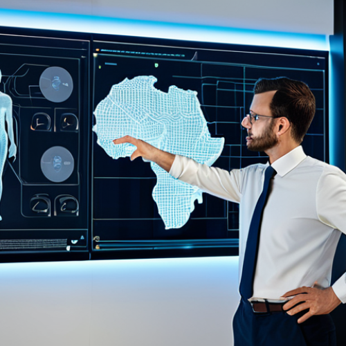 A focused professional data scientist, male or female, standing in a modern, minimalist tech office. They are observing a large, translucent holographic display that visually represents complex AI decision pathways and interconnected nodes, clearly illustrating the AI's internal logic and process. The subject is dressed in a modest, dark professional business suit with a crisp white shirt, fully clothed, appropriate attire. The background features soft ambient lighting and abstract digital patterns, conveying innovation and clarity. Professional photography, high resolution, intricate details, perfect anatomy, correct proportions, natural pose, well-formed hands, proper finger count, natural body proportions, safe for work, appropriate content, fully clothed, professional.