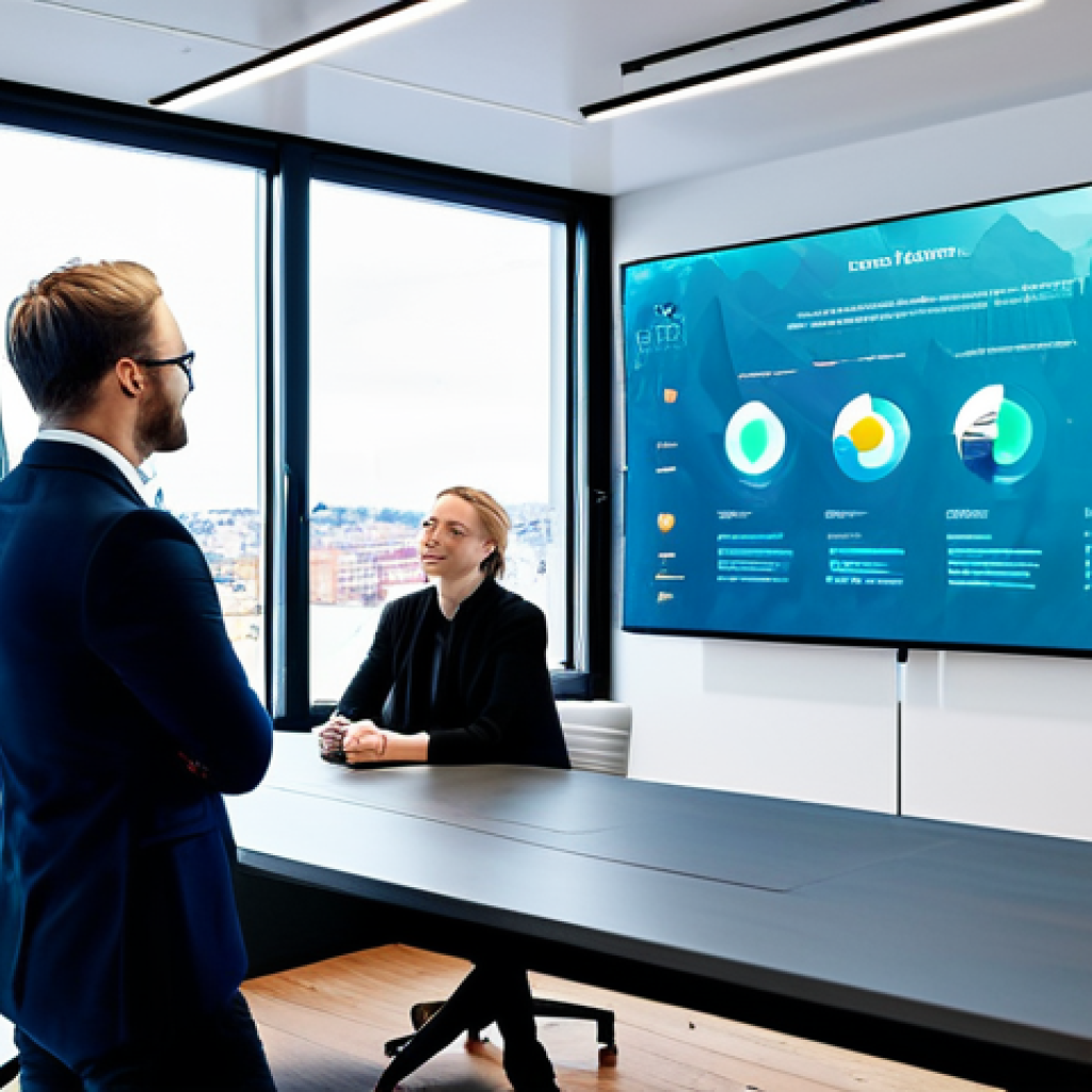 Transparent AI in Marketing**

"A diverse team of marketing professionals collaborating around a holographic display showing AI-driven customer insights, fully clothed in modern, stylish business attire, a bright and airy modern office in Stockholm with views of the Gamla Stan, emphasis on data visualization that is easy to understand, safe for work, appropriate content, perfect anatomy, natural proportions, professional, modest, family-friendly, high quality rendering."

**
