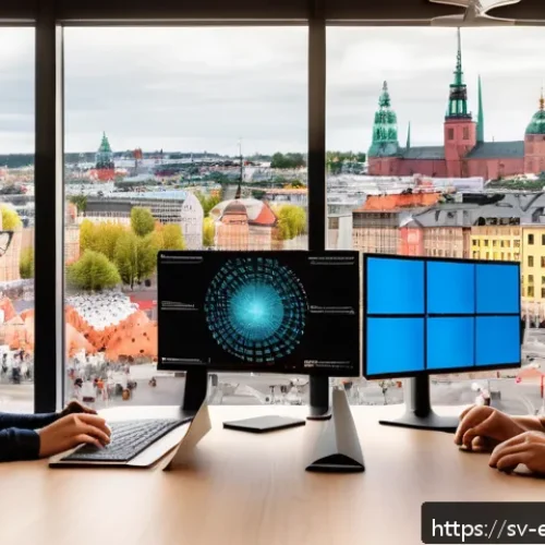 설명 가능한 AI의 데이터 수집 방법 - A modern Scandinavian office environment featuring a diverse team of AI researchers collaborating on...
